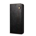 For Motorola Moto G34 Oil Wax Crazy Horse Texture Leather Phone Case(Black)