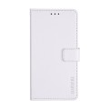 For Nokia G42 5G idewei Crazy Horse Texture Leather Phone Case with Holder(White)
