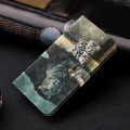 For Xiaomi Redmi Note 13 4G 3D Painting Pattern Flip Leather Phone Case(Cat Tiger)