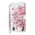 For Xiaomi Redmi Note 13 4G 3D Painting Pattern Flip Leather Phone Case(Cat Under The Tree)