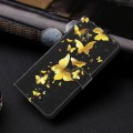 For Xiaomi Redmi Note 13 Pro 5G 3D Painting Pattern Flip Leather Phone Case(Gold Butterfly)