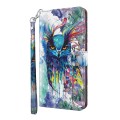 For Xiaomi Redmi Note 13 Pro 5G 3D Painting Pattern Flip Leather Phone Case(Watercolor Owl)