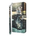 For Xiaomi Redmi Note 13 Pro+ 3D Painting Pattern Flip Leather Phone Case(Cat Tiger)