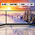15.6 inch HDR 1080P IPS Screen Portable Monitor(No Charger)