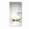 For Samsung Galaxy S24 5G Crystal 3D Shockproof Protective Leather Phone Case(Light Lotus)