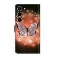 For Samsung Galaxy S24 5G Crystal 3D Shockproof Protective Leather Phone Case(Crystal Butterfly)