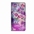 For Samsung Galaxy S24+ 5G Crystal 3D Shockproof Protective Leather Phone Case(Butterfly)