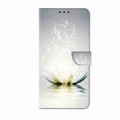 For Honor Magic5 Pro Crystal 3D Shockproof Protective Leather Phone Case(Light Lotus)