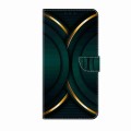 For Honor Magic5 Pro Crystal 3D Shockproof Protective Leather Phone Case(Gold Outline)