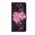For Honor Magic5 Pro Crystal 3D Shockproof Protective Leather Phone Case(Lace Love)