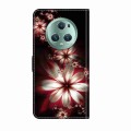 For Honor Magic5 Pro Crystal 3D Shockproof Protective Leather Phone Case(Fantastic Flower)