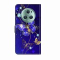 For Honor Magic5 Pro Crystal 3D Shockproof Protective Leather Phone Case(Diamond Butterfly)