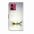 For Motorola Moto G84 Crystal 3D Shockproof Protective Leather Phone Case(Light Lotus)