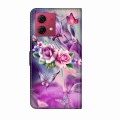 For Motorola Moto G84 Crystal 3D Shockproof Protective Leather Phone Case(Butterfly)