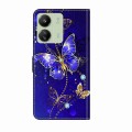For Xiaomi Redmi 13C Crystal 3D Shockproof Protective Leather Phone Case(Diamond Butterfly)
