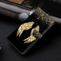 For Xiaomi Redmi Note 13 Pro 5G Crystal 3D Shockproof Protective Leather Phone Case(Golden Wings)