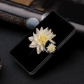 For Xiaomi Redmi Note 13 Pro+ Crystal 3D Shockproof Protective Leather Phone Case(White Flower)