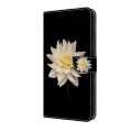 For Xiaomi Redmi Note 13 Pro+ Crystal 3D Shockproof Protective Leather Phone Case(White Flower)