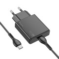 Hoco N37 Delgado PD20W USB-C / Type-C Single Port Charger Set with Type-C to Type-C Cable, EU Plug(B