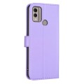 For Nokia C22 Four-leaf Embossed Leather Phone Case(Purple)