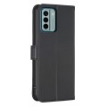 For Nokia G22 Four-leaf Embossed Leather Phone Case(Black)
