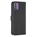 For Nokia G42 / G310 Four-leaf Embossed Leather Phone Case(Black)
