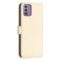 For Nokia G42 / G310 Four-leaf Embossed Leather Phone Case(Gold)