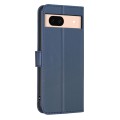 For Google Pixel 8a Four-leaf Embossed Leather Phone Case(Blue)