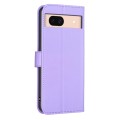 For Google Pixel 8a Four-leaf Embossed Leather Phone Case(Purple)