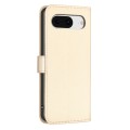 For Google Pixel 8 Four-leaf Embossed Leather Phone Case(Gold)