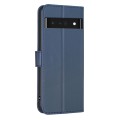 For Google Pixel 7 Pro Four-leaf Embossed Leather Phone Case(Blue)