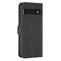 For Google Pixel 7 Pro Four-leaf Embossed Leather Phone Case(Black)