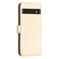 For Google Pixel 7 Pro Four-leaf Embossed Leather Phone Case(Gold)