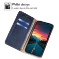 For Xiaomi Redmi Note 13 4G Gloss Oil Solid Color Magnetic Leather Phone Case(Blue)