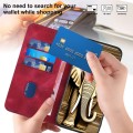 For Realme C55 4G Global/Narzo N55 YX0060 Elephant Head Embossed Phone Leather Case with Lanyard(Ros