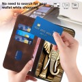 For Realme C30 4G/Narzo 50i Prime/C30s YX0060 Elephant Head Embossed Phone Leather Case with Lanyard
