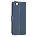 For iPhone 7 / 8 / SE 2022 Four-leaf Embossed Leather Phone Case(Blue)