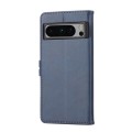 For Google Pixel 8 Pro Embossed Happy Cat Pattern Flip Leather Phone Case(Blue)