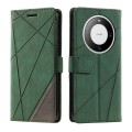 For Huawei Mate 60 Skin Feel Splicing Horizontal Flip Leather Phone Case(Green)