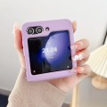 For Samsung Galaxy Z Flip5 Skin Feel Liquid Silicone TPU Phone Case(Purple)