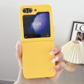 For Samsung Galaxy Z Flip5 Skin Feel Liquid Silicone TPU Phone Case(Yellow)