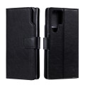 For Samsung Galaxy S24 Ultra 5G Tri-Fold 9-Card Wallets Leather Phone Case(Black)