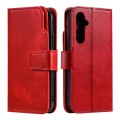 For Samsung Galaxy S24+ 5G Tri-Fold 9-Card Wallets Leather Phone Case(Red)