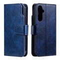 For Samsung Galaxy S24 5G Tri-Fold 9-Card Wallets Leather Phone Case(Blue)