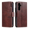 For Samsung Galaxy A05 Tri-Fold 9-Card Wallets Leather Phone Case(Brown)
