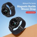 DUX DUCIS Mixture Pro Series Magnetic Buckle Nylon Braid Watch Band, Size:20mm(Midnight)