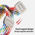 For Apple Watch SE 2023 44mm DUX DUCIS Mixture Pro Series Magnetic Buckle Nylon Braid Watch Band(Rai