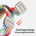 For Apple Watch SE 2022 40mm DUX DUCIS Mixture Pro Series Magnetic Buckle Nylon Braid Watch Band(Rai