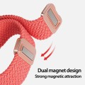 For Apple Watch SE 40mm DUX DUCIS Mixture Pro Series Magnetic Buckle Nylon Braid Watch Band(Guava)