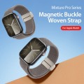 For Apple Watch Series 3 38mm DUX DUCIS Mixture Pro Series Magnetic Buckle Nylon Braid Watch Band(Cl